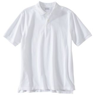 Merona Mens Short Sleeve Ultimate Polo   White L