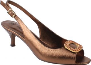 Womens J. Renee Classic   Bronze Metallic Nappa Ornamented Shoes