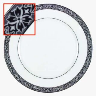 Oxford (Div of Lenox) Evening Mood Dinner Plate, Fine China Dinnerware   Black,G