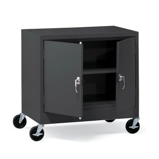 Atlantic Metal Mobile Storage Cabinet   36X24x36   Set Up   Charcoal Gray   Charcoal Gray