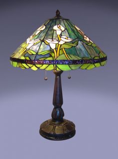 Tiffany style Calla Lilly Table Lamp