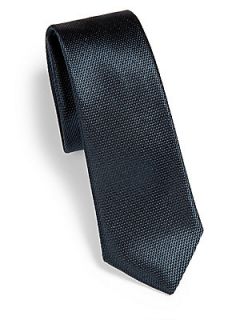 Salvatore Ferragamo Skinny Silk Tie   Black