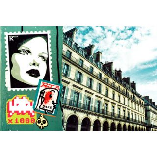 Fluorescent Palace Postcards From Paris Canvas Art FP106 Size 16 H x 24 