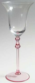 Mikasa Gramercy Coral Water Goblet   Coral Stem,Clear Bowl