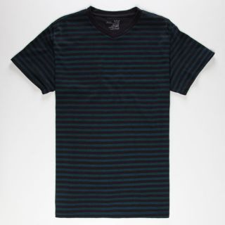 Duo Mini Stripe Mens T Shirt Black In Sizes Small, Xx Large, Medium,