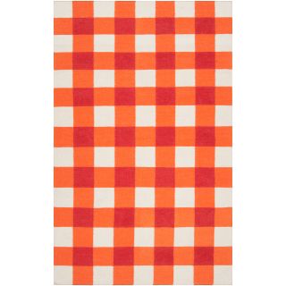Country Living Hand woven Orange High Kite Wool Rug (5 X 8)