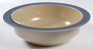 Mikasa Blue Water 10 Round Vegetable Bowl, Fine China Dinnerware   Dunes, Cobal