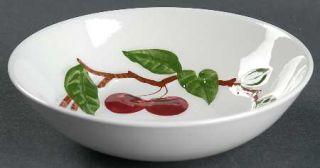 Orchard Cherry Coupe Cereal Bowl, Fine China Dinnerware   Cherries & Leaves, Smo