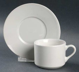 American Atelier 5434 Flat Demitasse Cup & Saucer Set, Fine China Dinnerware   W