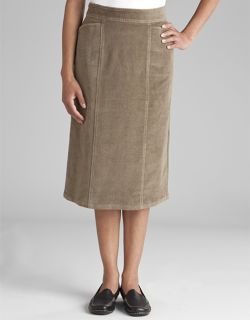 Stretch Cord Seamed Skirt, Bark, 14