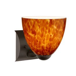 Besa Lighting BEL 1WZ 757218 BR Sasha II Wall Sconce