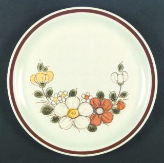 Woodhaven Collection Sunnybrook Dinner Plate, Fine China Dinnerware   Brown Band