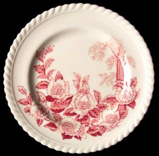 Johnson Brothers Appleblossom Pink Bread & Butter Plate, Fine China Dinnerware  