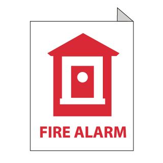 Nmc Flange Signs   8X10   Fire Alarm