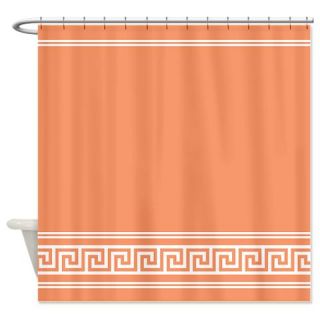  Art Deco Classic Peach Apricot Shower Curtain  Use code FREECART at Checkout