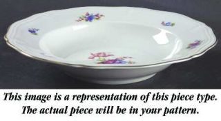 Rosenthal   Continental 2506 Rim Soup Bowl, Fine China Dinnerware   Chippendale,