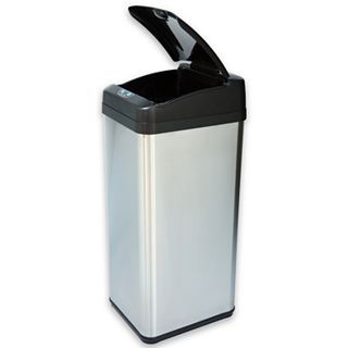 Itouchless 13 Gal. Extra Wide Stainless Trash Can