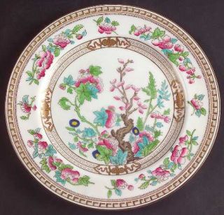 Royal Doulton Dresden Luncheon Plate, Fine China Dinnerware   Bone, Indian Tree