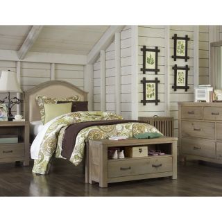 Highlands Bailey Upholstered Panel Bed   Driftwood Multicolor   FUB585 3, Twin
