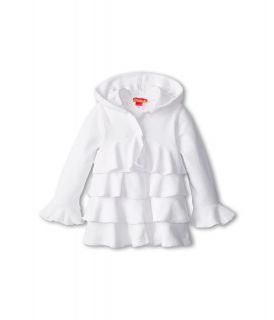 Kate Mack Terry Coverup Long Sleeve Girls Coat (White)