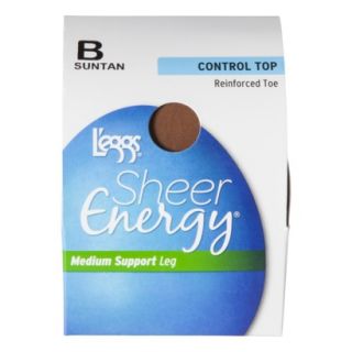 Leggs Sheer Energy Control Top Pantyhose   Suntan M