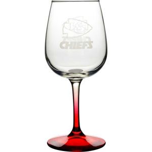 Kansas City Chiefs Boelter Brands Satin Etch Wine Glass