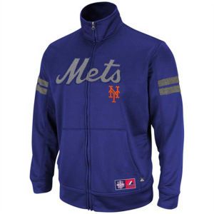 New York Mets Majestic MLB Delay Of Game Track Jacket