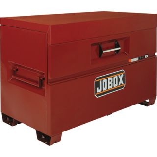 Jobox 60in. Piano Lid Box with Shelf   Site Vault Security System, 34.5 Cu. Ft.,