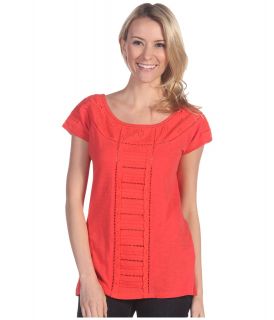 Lucky Brand Alice Eyelit Dolman Tee Womens T Shirt (Red)