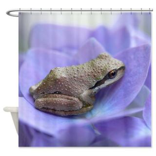  Frog on Flower Shower Curtain  Use code FREECART at Checkout