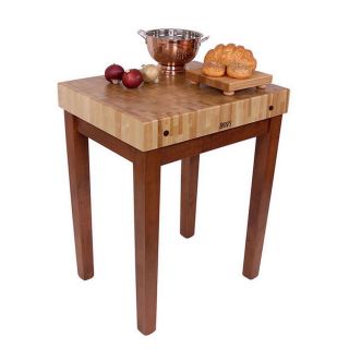 John Boos Cu cb3024 bn Maple Kitchen Prep Table (30x24) With Bonus Cutting Board. (Maple top, maple baseDimensions 36 inches high x 24 inches wide x 30 inches longCleaning instructions Hand wash and towel dryCutting boardMaterials MapleQuantity One (