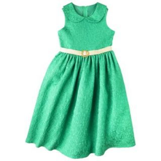 Girls Special Occasion Dress   Green 12