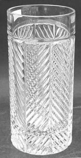 Ralph Lauren Herringbone Highball Glass   Cut, Rounded Bowl