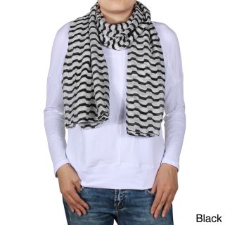 La77 Womens Striped Scarf