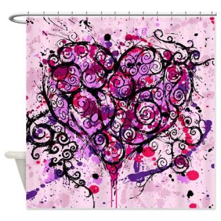 Heart & Scroll Shower Curtain  Use code FREECART at Checkout