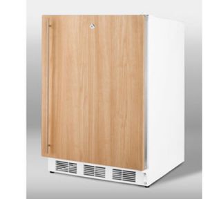 Summit Refrigeration Freestanding Refrigerator w/ 1 Section, Lock & Auto Defrost, White, 5.5 cu ft, ADA