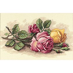 Rose Cuttings Counted Cross Stitch Kit