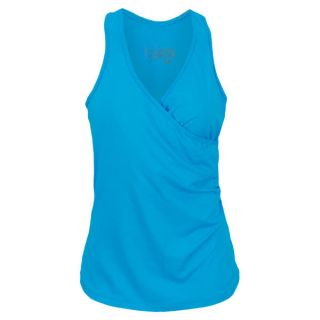 Vickie Brown Women`s Wrap Tennis Tank Turquoise Small