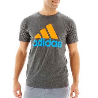 Adidas Logo Tee, Grey, Mens