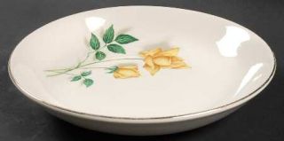 Canonsburg Temptation Coupe Soup Bowl, Fine China Dinnerware   Yellow Rose&Roseb