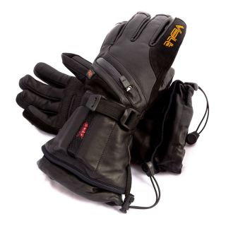Volt Heated Waterproof Leather Gloves Multicolor   SG BK XL, X Large