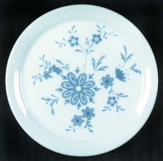 Christina Bavarian Blue Coaster, Fine China Dinnerware   Blue Flowers, Scalloped