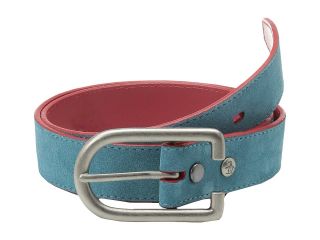 Original Penguin Solid Suede Leather Belt Mens Belts (Blue)