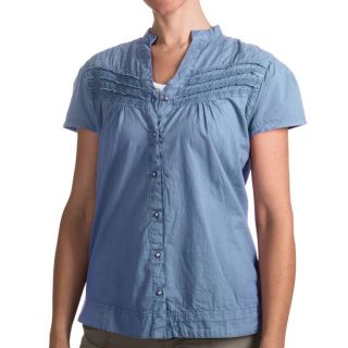 Woolrich Belle Springs Shirt   Short Sleeve (For Women)   DSK DEEP SKY (M )
