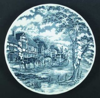 Churchill China Royal Mail Blue (England) Dinner Plate, Fine China Dinnerware  