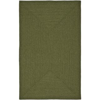 Hand woven Country Living Reversible Green Braided Rug (4 X 6)