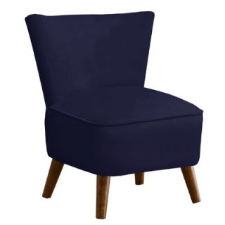 Skyline Furniture Mid Century Velvet Slipper Chair 99 1VLVPWT/99 1VLVNV Color