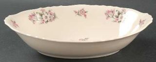 Aberdeen Moss Rose (Scalloped No Trim) 10 Oval Vegetable Bowl, Fine China Dinne