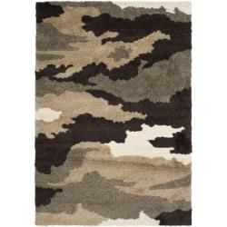 Hand woven Ultimate Beige/ Brown Shag Rug (86 X 12)