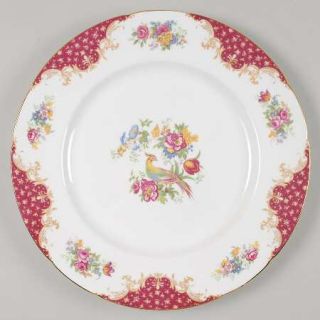 Paragon Rockingham Red (Bird/Bouquet Center) Dinner Plate, Fine China Dinnerware